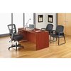 Alera Executive Chair, Mesh, 18-1/2" to 22" Height, Padded Arms, Black ALEEL41ME10B